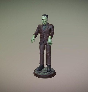Frankenstein canavar klasik film Boris Karloff zbrush Sanat heykeller 3d print model - Mito3D