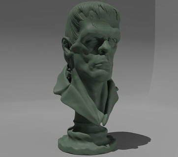 Frankensteins criatura Frankenstein filmes terror personagem Horror fantasia escultura liquidificador culto franco monstro ficcional arte esculturas 3d print model - Mito3D