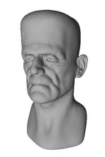 frankestein yazdırılabilir sanat karakter karakterler zbrush adam yüz fantezi baş insanlar stl baskı heykeller 3d print model - Mito3D