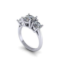 Franklin polan Stein Ring Juwel Engagement Hochzeit Schmuck Diamant Silber Gold engagem Mode Sterling Anhänger Halskette Schönheit Ohrringe Ringe 3d print model - Mito3D