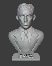 franz kafka fracasso Franzkafka escritor romancista Dostoevsky arte esculturas 3d print model - Mito3D