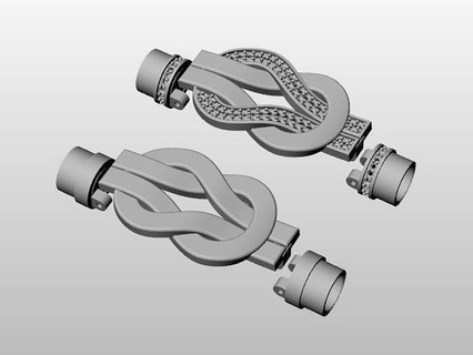 fred bracelet bijoux or 3d bracelets 3d print model - Mito3D