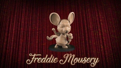 freddie mousery player fantasy football toy game miniature 3d 3dsculpture amouseorchestra gametoys miniatures mouse bloodbowl gamers play games toys board 3d print model - Mito3D