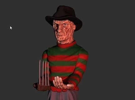 Freddy krueguer palanca mando soporte horror película terror estación juegos xbox viernes 13 juguetes juego accesorios 3d print model - Mito3D