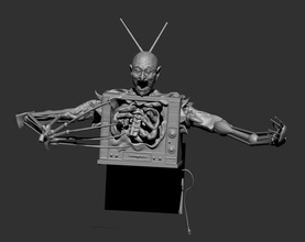 freddy tv arte gótico hombre interior horror película personalizado juguete muerte bricolaje diy equipo juegos juguetes 3d print model - Mito3D