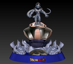 congelatore attacco terra sfera drago nemico alieno nave spazio navicella spaziale creatura malvagità carattere manga programma televisivo arte fantasia modelli 3d print model - Mito3D