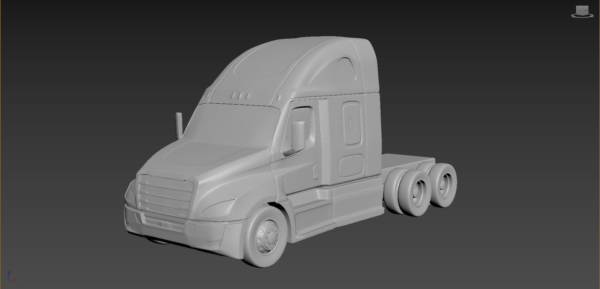 freightliner cascadia piccola scala auto hobby americano automotive camion sport modello printcar di stampa rc giocattolo plastica il fai da te 3D print model - Mito3D