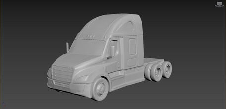 freightliner cascadia piccola scala auto hobby americano automotive camion sport modello printcar di stampa rc giocattolo plastica il fai da te 3d print model - Mito3D
