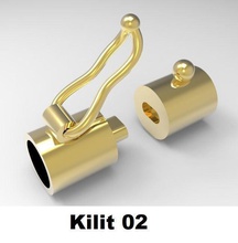 french lock bracelet jewellery gold silver blaklik jewelry bracelets 3d print model - Mito3D