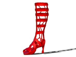 frenzy Stiefel Mode Mode-Herausforderung Schuh Schuhe Frau Kleidung Fuß boot Damen 3d print model - Mito3D