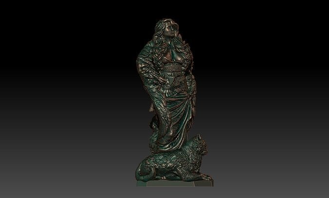 freya estatuilla freyja arte vikingo diosa asatru esculturas 3D print model - Mito3D