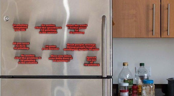 fridge magnets magnet fridgemagnet decor home best quote 3dprint quotation 3d house kitchen dining 3d print model - Mito3D
