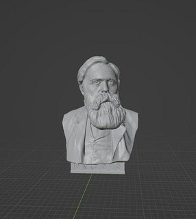 Friedrich Anglais Frédéric Engels philosophe philosophie marx Karl Marx nietzche socialiste art sculptures 3d print model - Mito3D