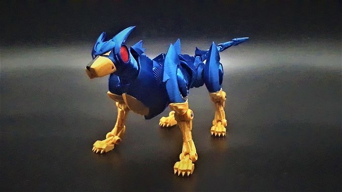 amigo kyashan maxlab versión flender perro robot mech mecha Clásico anime dibujos animados Japón Gunpla vehículo androide juguetes juegos 3D print model - Mito3D