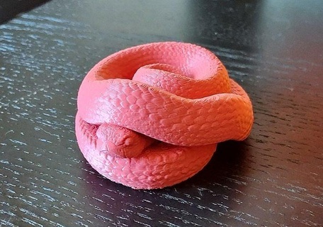 amichevole serpente stl file animale 3d stampa arte scultura ufficio casa giocattolo zbrush modello highpoly digitale design regalo pla prusa sculture 3d print model - Mito3D