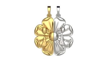 friends pendant gold beauty jewelry silver printable platinum game pendants gift happy fashion white 3d print model - Mito3D
