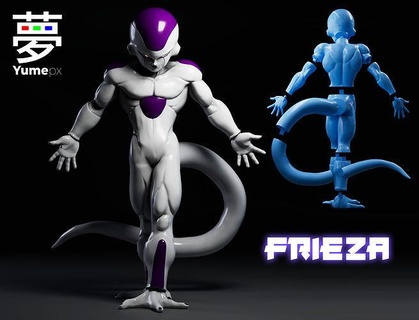 Freezer esfera dragón anime dibujos animados cómic figura juego goku pasatiempo manga modelo saiyajin escanear juguete congelador dbz villano sajan sayan extraterrestre juegos juguetes 3d print model - Mito3D