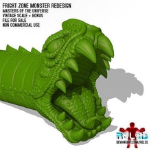 fright zone monster redesign -motu evil horde- motu motuo motuv mastersoftheuniverse custom actionfigures rbl3d horde hordak creature games toys 3d print model - Mito3D