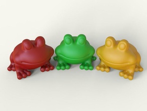 frog 3d model dog dolphin owl deer duck games toys 3d print model - Mito3D