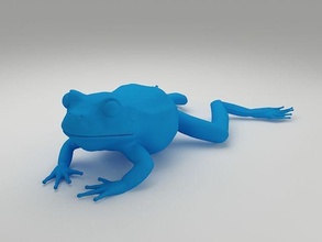 kurbağa 3d model su kurbağalar hayvanlar memeli heykel figürinler nesne eşya sanat heykeller 3d print model - Mito3D