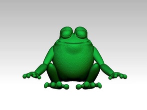 frog animal reptile plastic games toys froggy amphibian lizard toad slimy animals rana temporaria printing figurine miniatures 3d print model - Mito3D