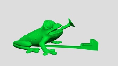 kurbağa kulp destek durum kılıf karikatür karikatürizce sıra gadget el seyyar telefon yazdır ayakta durmak modeller dekorasyon şekil karakter yaratıcı plastik minyatürler sanat heykeller 3d print model - Mito3D