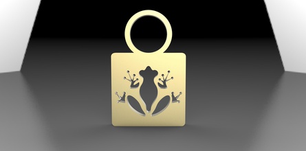 frog pendant pendants fashion accessory accessories animal animals frogs jewelry 3d print model - Mito3D