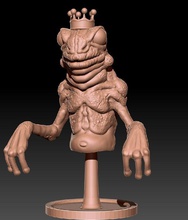 frog prince magic bust figure creature art zbrush sculptures 3d print model - Mito3D