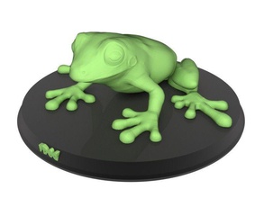 kurbağa yazdırılabilir amfibi kamuflaj vahşi hayvan doğa oyuncak oyuncaklar gerçek gerçekçi heykel sanat heykeller 3d print model - Mito3D