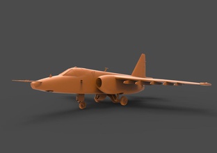 frogfoot su25 su plane 25 sukhoi attack war air military aircraft force airplane russian vehicle grach fighter old bomber 3d hobby diy automotive 3d print model - Mito3D