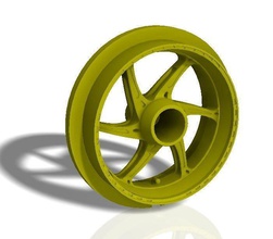 posteriore oz 6 parlato bicicletta cerchi stampa modello ruota pneumatico cerchio gara automobilismo motogp moto gp modellino in scala passatempo fai settore automobilistico 3d print model - Mito3D