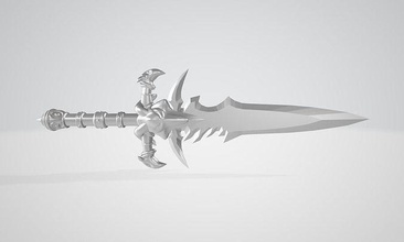 frostmourne wow 3dprinting model game games toys accessories 3d print model - Mito3D