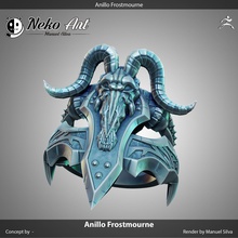 frostmourne ring warcraft game cosplay gold gift jewel jewelry rings silver printable bone death ice arthas escarcha metal licht 3d print model - Mito3D