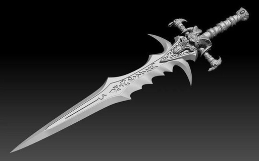 frostmourne épée Arthas liche Roi monde warcraft sensationnel lichking World of Warcraft Jeu accessoires cosplay 3dprint fantaisie Jeux fanart loisir DIY 3d print model - Mito3D
