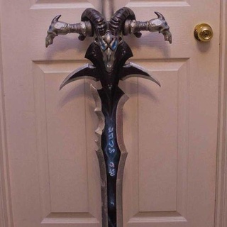 frostmourne warcraft stl gaming sword cosplay props bladed weapon art sculptures 3d print model - Mito3D