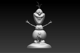 congelé neige homme 3d impression bonhomme stl modèle personnage imprimable art sculptures 3d print model - Mito3D