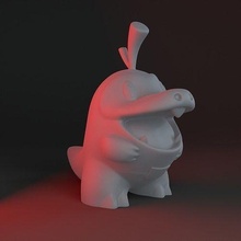 fuecoco happy pokemon scarlet silver nintendo pikachu poke art scans replicas 3d print model - Mito3D