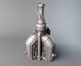 fuelgurin refinería martillo guerra 40k necromunda futurista tecnología 40000 instalaciones ciencia ficción fi combustible mesa juegos juguetes tablero 3d print model - Mito3D