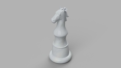 chess set king queen knight horse bishop pawn strategy piece check checkers rook tower fun games toys board 3d print model - Mito3D