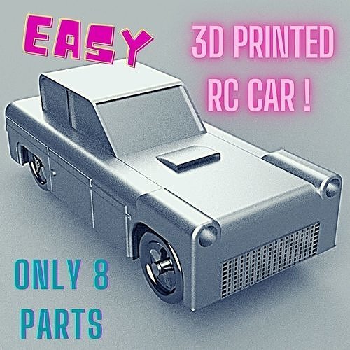 fully 3d printed rc car radio control racing vehicle remote toy sport drone formula 1 diy hobby automotive electronic robotics homemade 3D print model - Mito3D