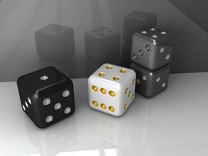 eğlenceli plastik zar 3d model oyun-oyuncak cımbız kumar şans risk çocuk domino casino poker barbut ölmek şanslı oyunlar oyuncaklar oyuncak oyunları 3d print model - Mito3D