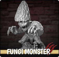 fungi monster rpg miniature art character sculpture game creature dungeonsanddragons dnd pathfinder mushroom games toys board 3d print model - Mito3D