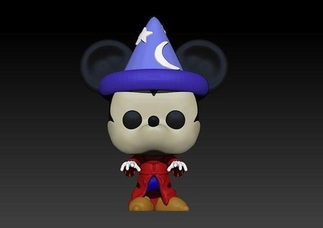 funko - mickey mouse disney funkopop micky disneyland magic art toy pop character sculptures 3d print model - Mito3D