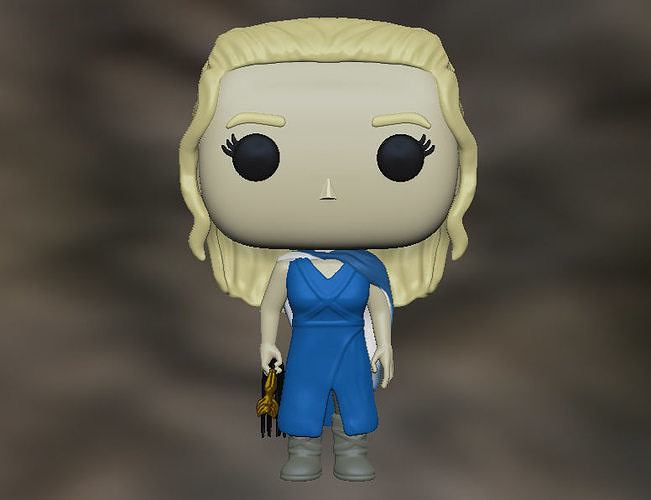 funko Daenerys Spiel Throne Funko Pop Game of Thrones dany Kunst Skulpturen 3D print model - Mito3D