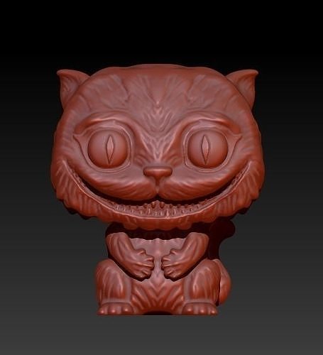 funko gato Chesire Funko Pop alicia Wunderland Maravillas Kunst Skulpturen 3D print model - Mito3D