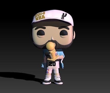 funko ginóbili funko funko pop funko popular ginóbili basquet deporte deporte popular Arte 3dprint esculturas 3d print model - Mito3D