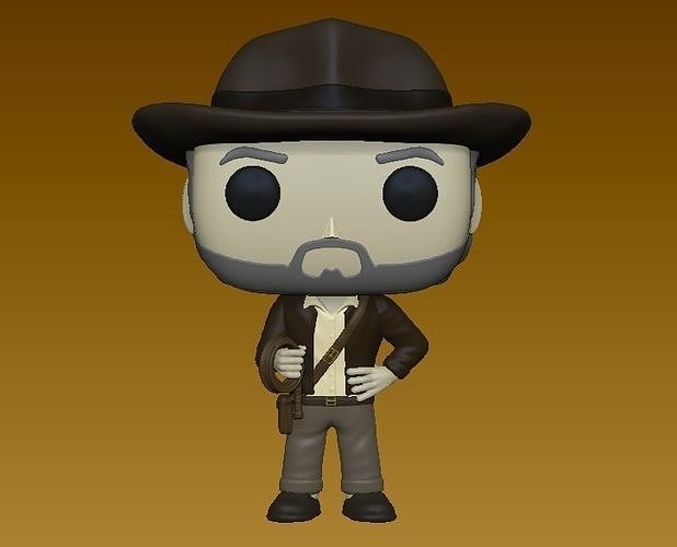 funko Indiana Jones wählen del Ziel Funko Pop retro klassisch Benutzerdefiniert Kunst Skulpturen 3D print model - Mito3D