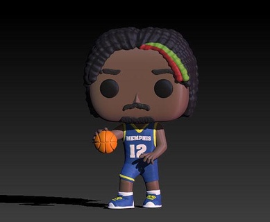 funko morante pop basquetebol esporte deportar 3dprint personagem arte esculturas 3d print model - Mito3D