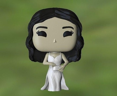 funko namorada noiva pop Casamento personagem 3dprint casamento personalizadas esculturas arte 3d print model - Mito3D