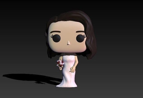 funko namorada pop noiva 3dprint personalizadas Casamento personagem arte esculturas 3d print model - Mito3D